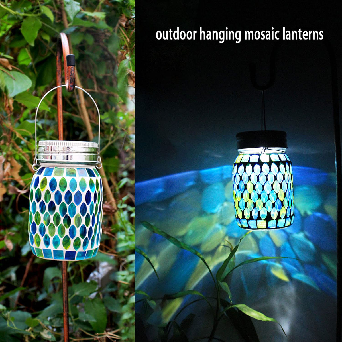 GUANFU solar glass lantern suits tree or fence displays for ambient evenings.