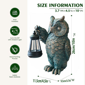 GUANFU weather-resistant owl decor withstands rain, wind, and sun.