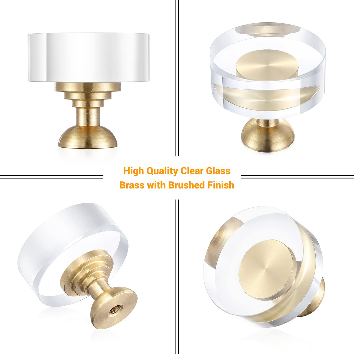 Guank brushed gold screw set complements furniture hardware with refined finish.