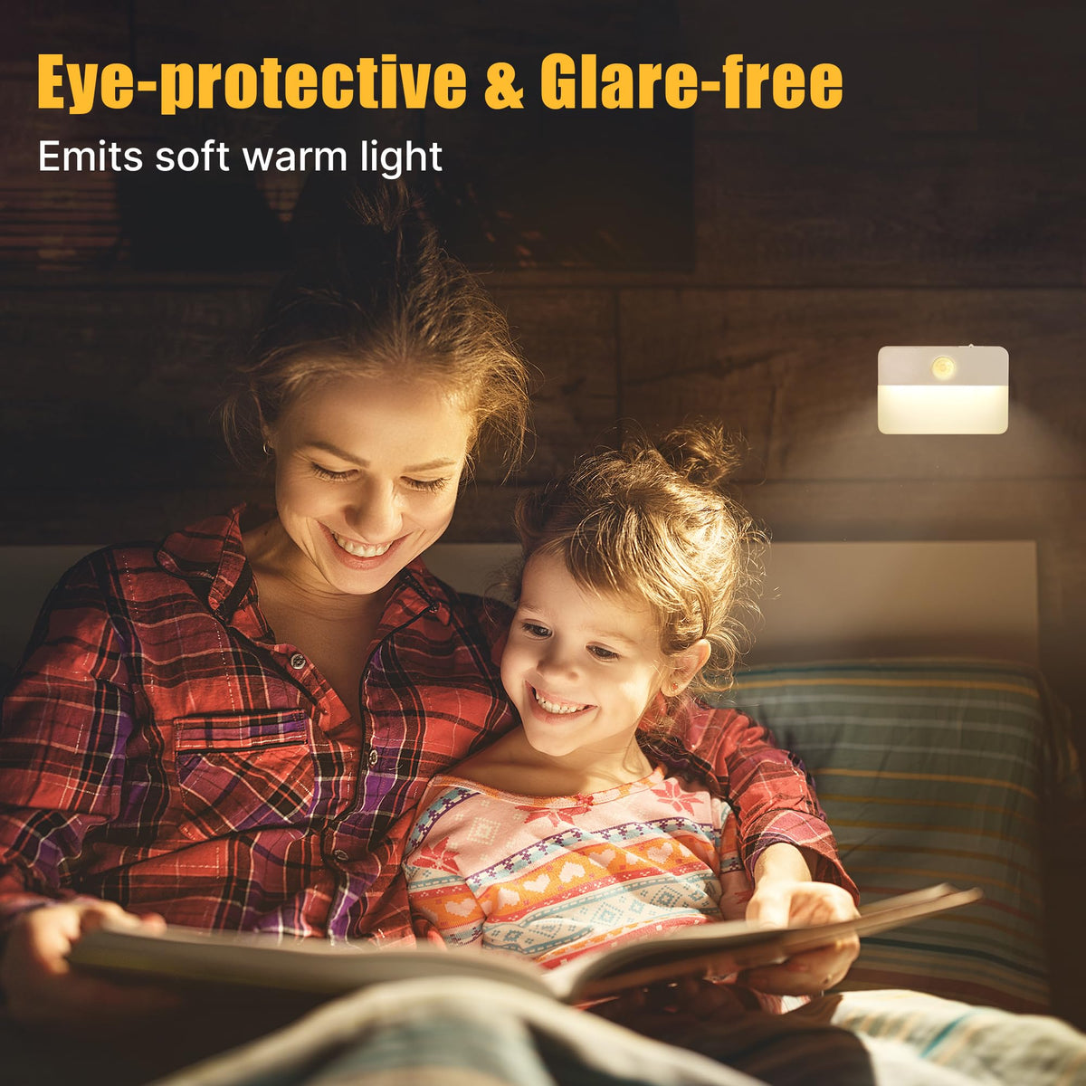 Guankai portable stick-on LED light for bedrooms and closets.