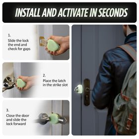 Guard Dog Security BlockLock pocket-size design fits bags for quick access.