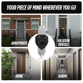 Guard Dog Security BlockLock universal fit works with most doors for versatile use.
