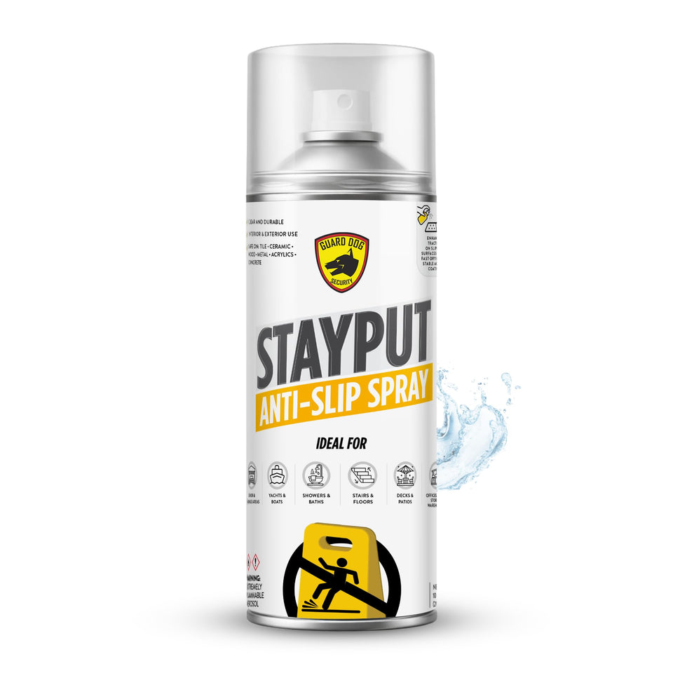 Guard Dog StayPut on tile provides discreet traction for safer indoor footing.