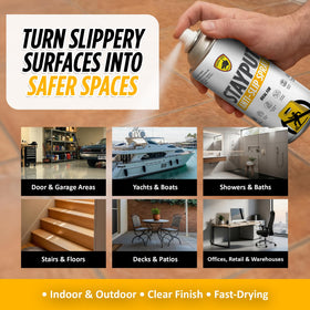 Guard Dog StayPut fast-drying spray suits showers and pool areas.