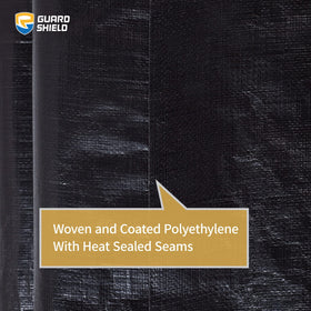 GUARD SHIELD aluminum grommets every 3 feet for secure anchoring