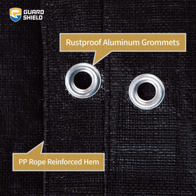 GUARD SHIELD tarp with heat-sealed seams for durability