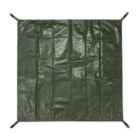GUARD SHIELD leaf tarp with handles for easy leaf collection.