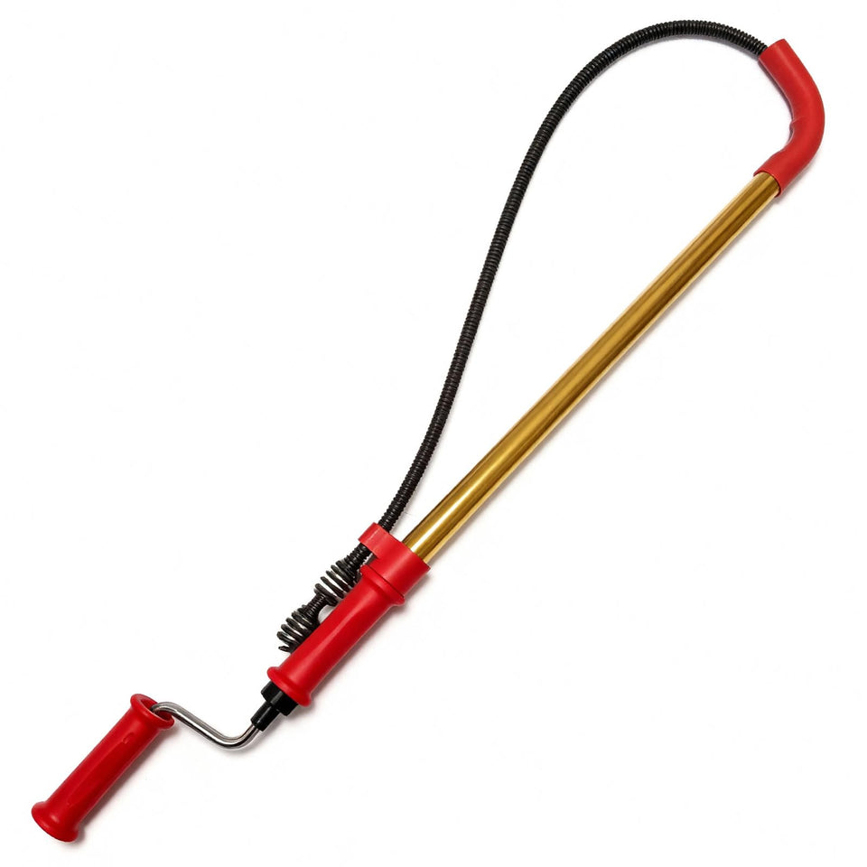 GuardFlow 56658 K-6P toilet auger with 6ft extended reach for deep clogs.