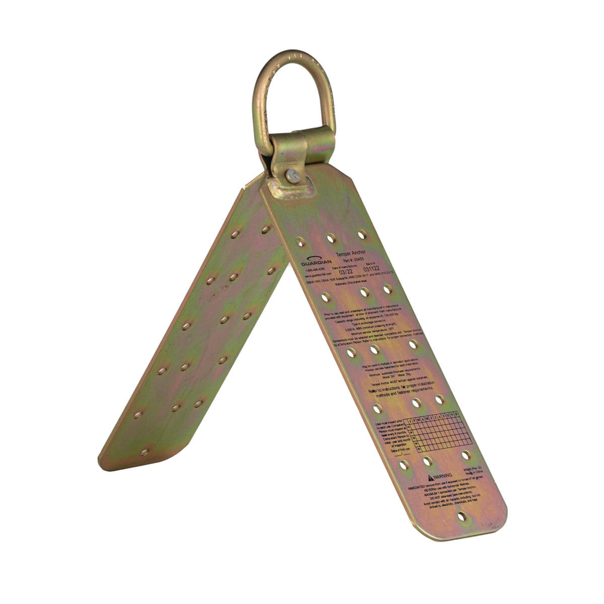 Guardian 00815 50ft lifeline with shock pack supports safe movement at height.