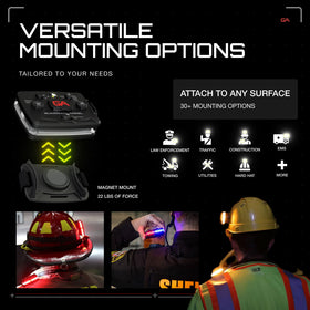 Guardian Angel Elite front LED array offers up to 5+ miles of visibility.