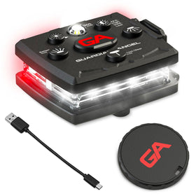 Guardian Angel Micro front LED lights for high visibility on night walks