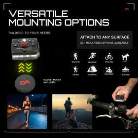 Guardian Angel Micro wearable mount enabling hands-free safety during activities