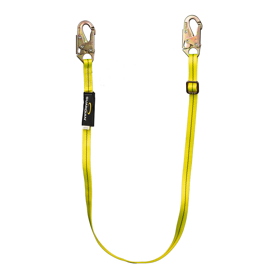 Guardian Fall Protection 01280 AWL4-6 adjustable lanyard in yellow for positioning work