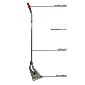 Guardian Fall Protection 54-Inch Shingle Removal Shovel, ergonomic vinyl grip aids comfortable use on roofs.