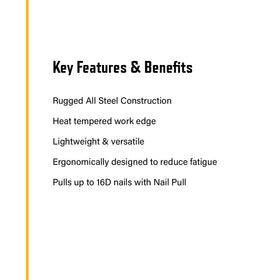 Guardian Fall Protection 2560P shovel with heat tempered edge withstands tough roofing jobs.