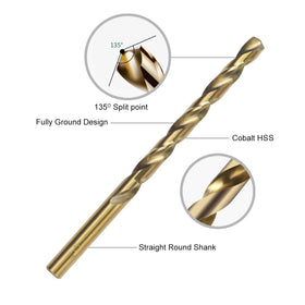 GuardPro cobalt drill bits close-up showing precision tips and self-centering design