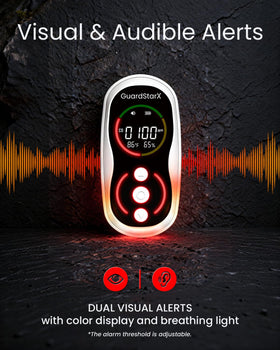 GuardStarX Watcher-S1 rechargeable 2100mAh battery enables long monitoring sessions