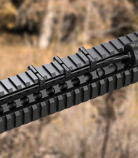 Guardtier eight-pack kit includes hardware for quick, tool-free installation on rails.
