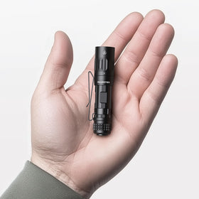 Guardtier M70 flashlight beam visible up to 177 meters for clear night visibility.