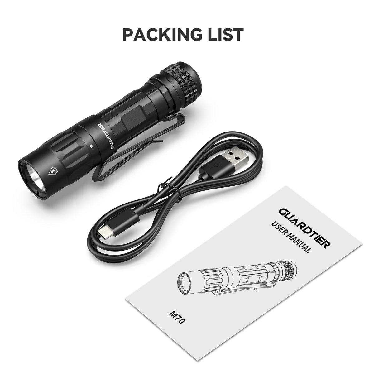 Guardtier M70 strobe mode supports signaling in urgent situations.