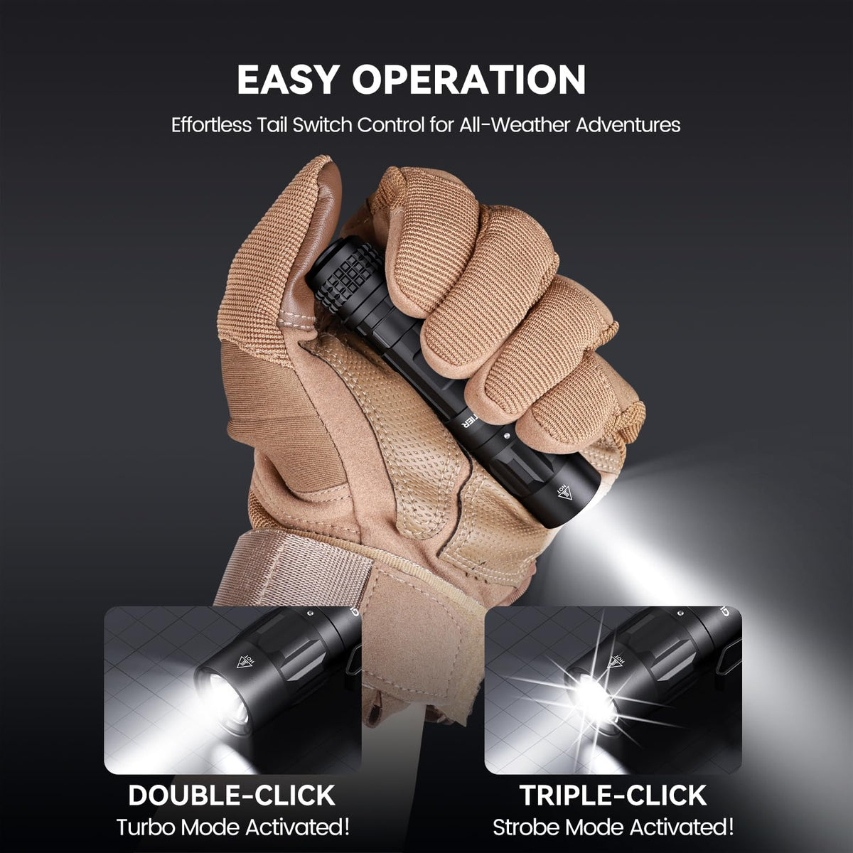 Guardtier M70 pocket clip allows hands-free carry on cap or belt.