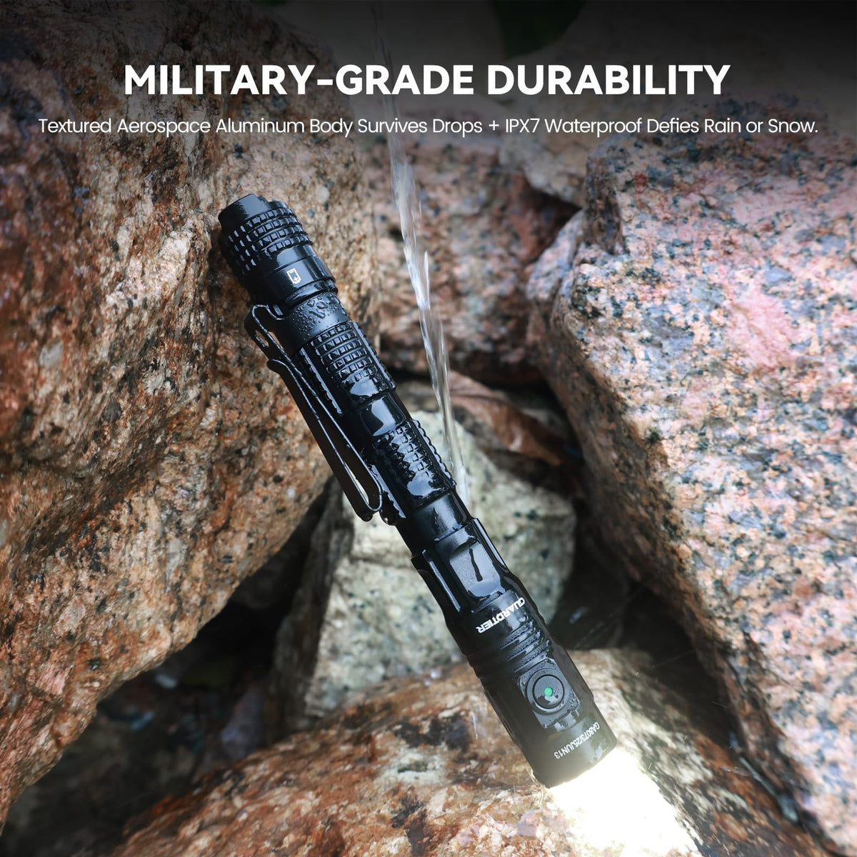 Guardtier ML70 compact penlight-style design fits in a pocket.