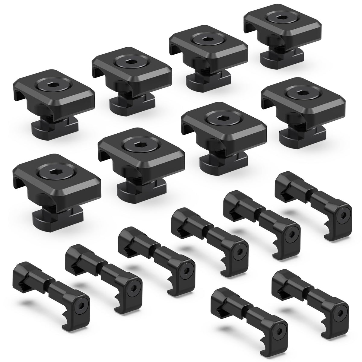 Guardtier pressure switch guide on M-LOK rail keeps cables tidy and secure during use.
