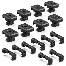 Guardtier pressure switch guide on M-LOK rail keeps cables tidy and secure during use.