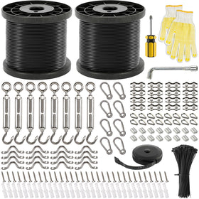 GUATTINE 400ft outdoor string light kit ready for wide patio lighting projects
