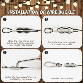 GUATTINE anti-wear thimble set protects cables during use