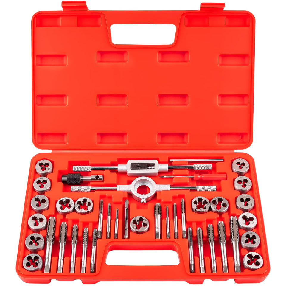 GudeKeen metric tap-die set m3-m12 for precise internal and external threading.