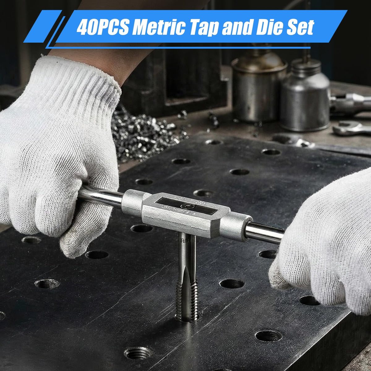 GudeKeen tap wrenches provide stable control during threading tasks.