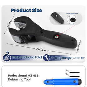 Guforio 3 blades replacement set for quick blade changes
