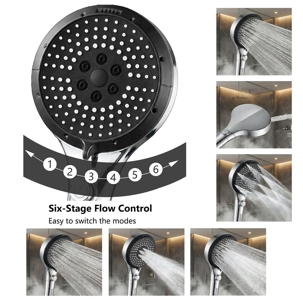 GuGoLar twelve replaceable filters enabling easy maintenance and impurity reduction in hard water.