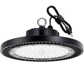 Gugsey LED high bay light 200W front view for bright garage illumination.