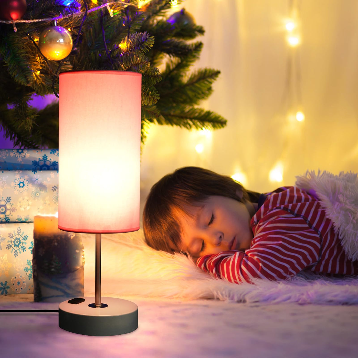 Gugsey living room lamp saves space with a slim profile.