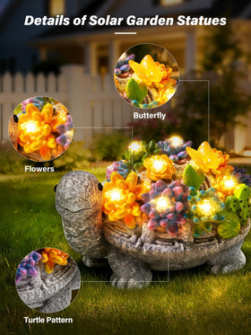 Guhope IP65 waterproof garden statue designed to withstand rain and snow.