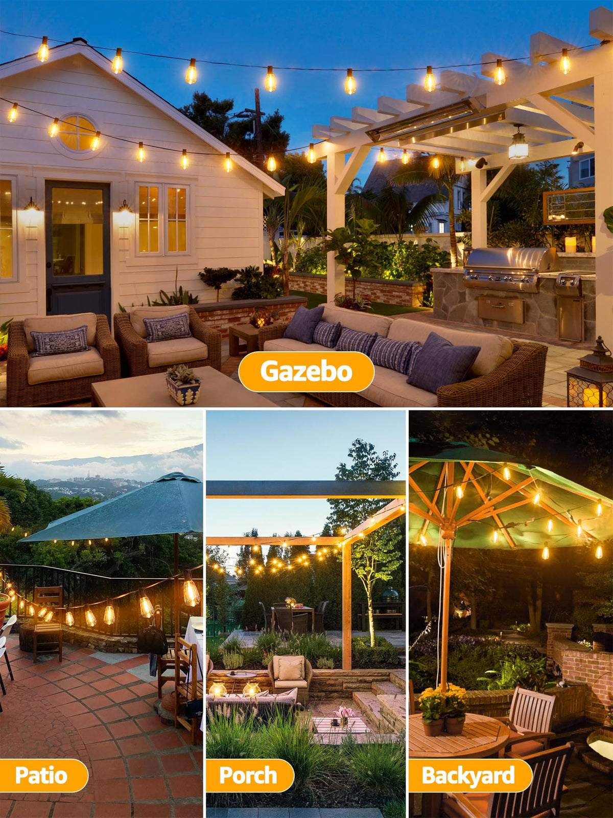 Guhope low-voltage design enhances safety for outdoor decorating.