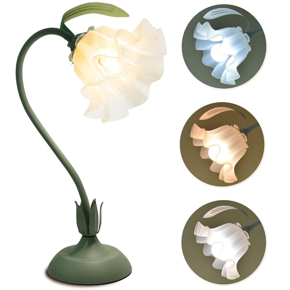 Guiguzhj Flower Table Lamp base showcases elegant floral design for cozy ambiance.