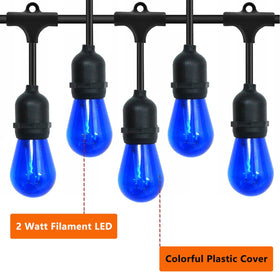 GUILEDUO E26 blue filament bulbs offer long life and safe operation