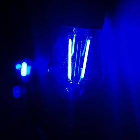 GUILEDUO shatterproof blue S14 bulbs reduce breakage during parties