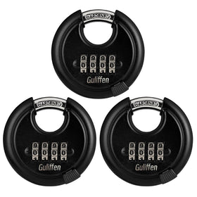 Guliffen outdoor combo lock with 3-8 inch shackle protects sheds and garages