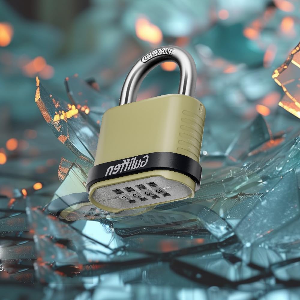Guliffen 4-pack padlocks ideal for securing gates and doors