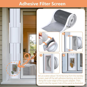 Gulrear AC hose filter screen close-up showing dust barrier and airflow preservation