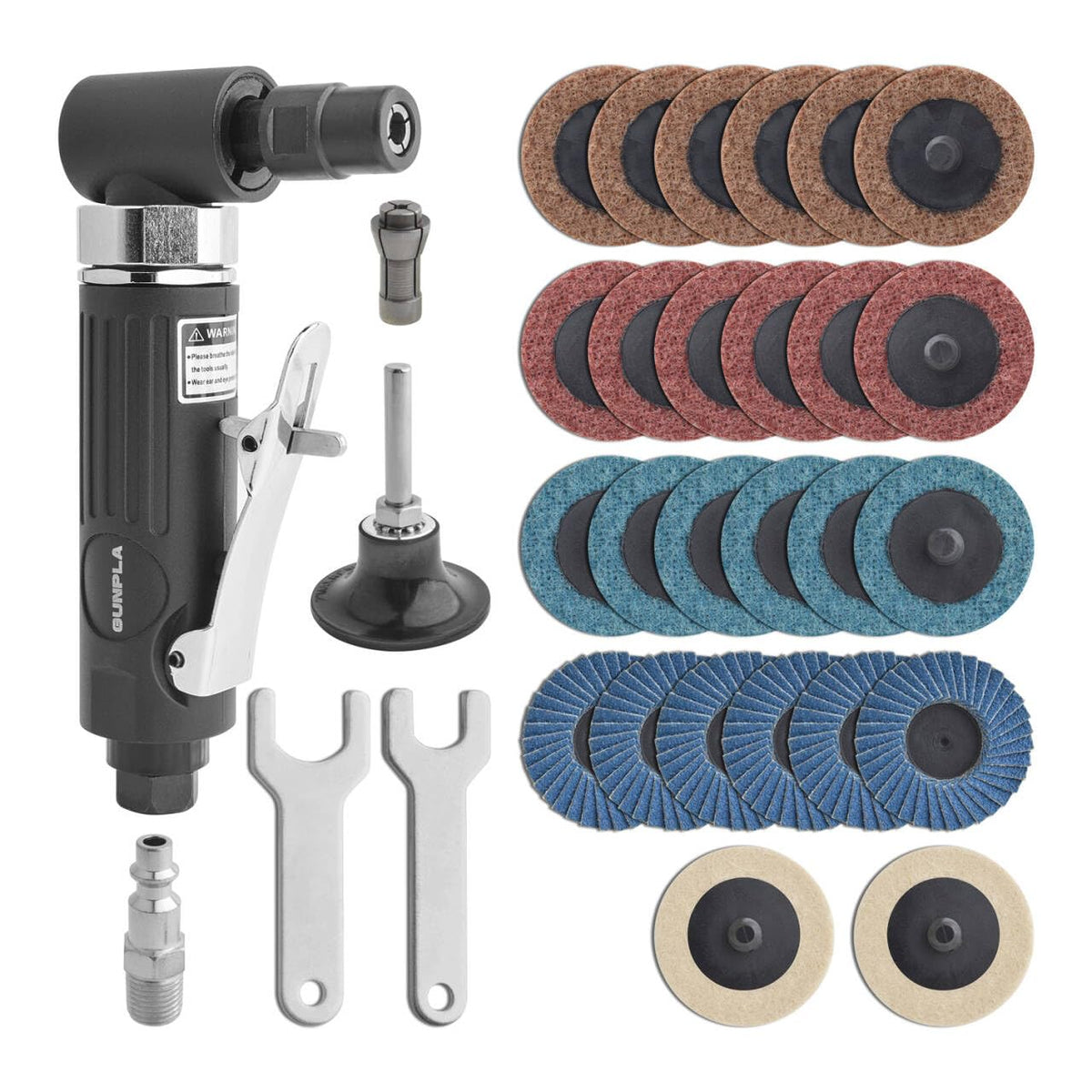 Gunpla angle grinder with a 90-degree head for precise access in tight spaces.