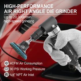 Gunpla angle grinder showing the lightweight aluminum body for easy handling.
