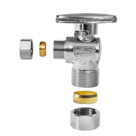 GUOFIS angle stop valve for hot and cold water supply lines