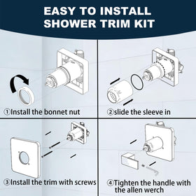 GUOLAIBA easy 10-minute DIY installation for a quick bath upgrade.