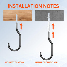 GURADESIGN hook with 100 lbs capacity secured to wall.