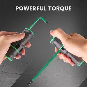 GURADESIGN T-handle offers firm grip for loading and unloading fasteners.